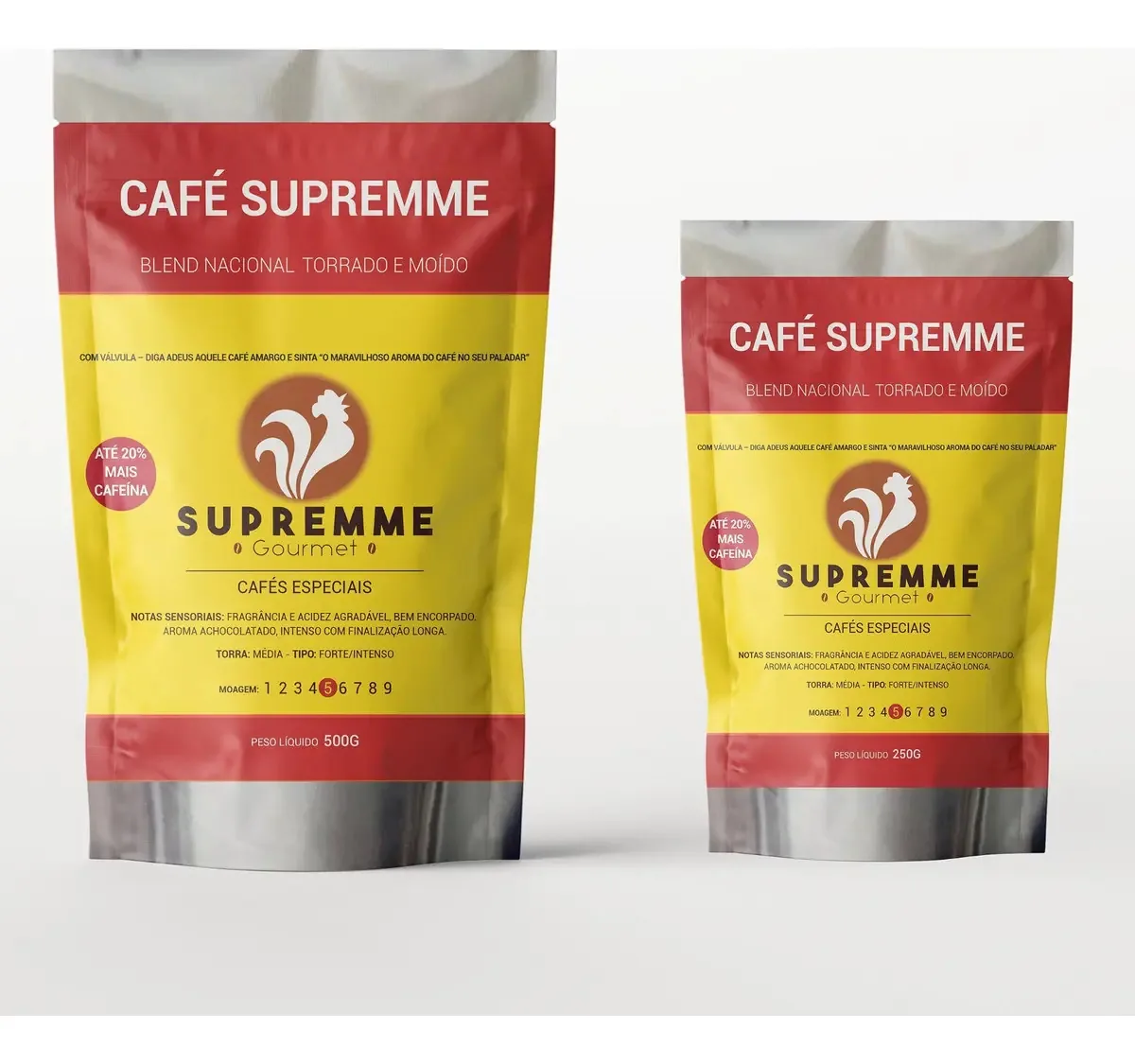 Café em grão Café Supremme Torrado em envelope 1 kg