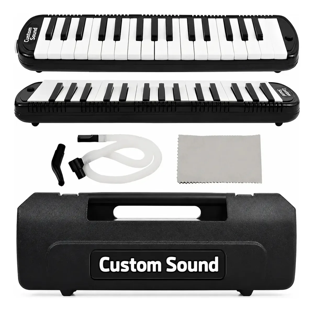 Escaleta 32 Teclas Custom Sound Preta CSE32BK Com Acessórios