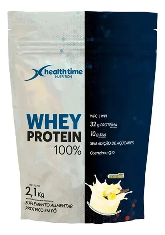 Whey Protein 2,1kg - Health Time Sabor:banana C/ Canela
