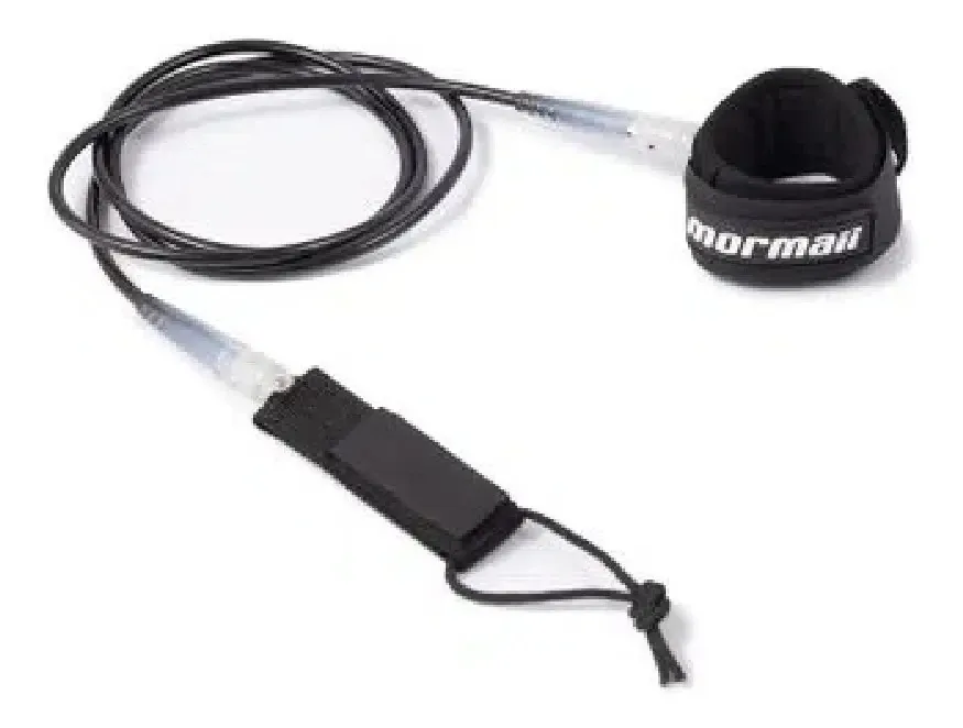 Leash De Surf Pro Competition 5,5 Mormaii 5 Mm Cordinha Cor Preto