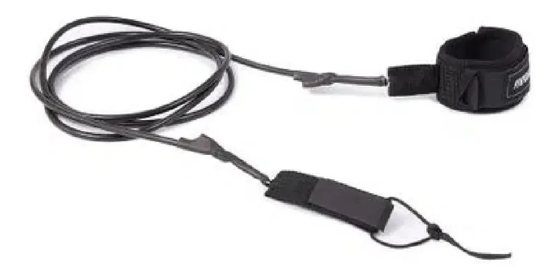 Leash De Surf Tradicional Regular 6´ Mormaii 6mm Cordinha Cor Preto