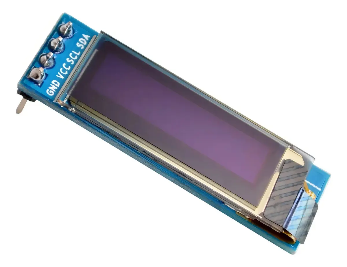 Display Lcd Oled 0,91 Polegadas 128x32 I2c Ssd1306 - Branco