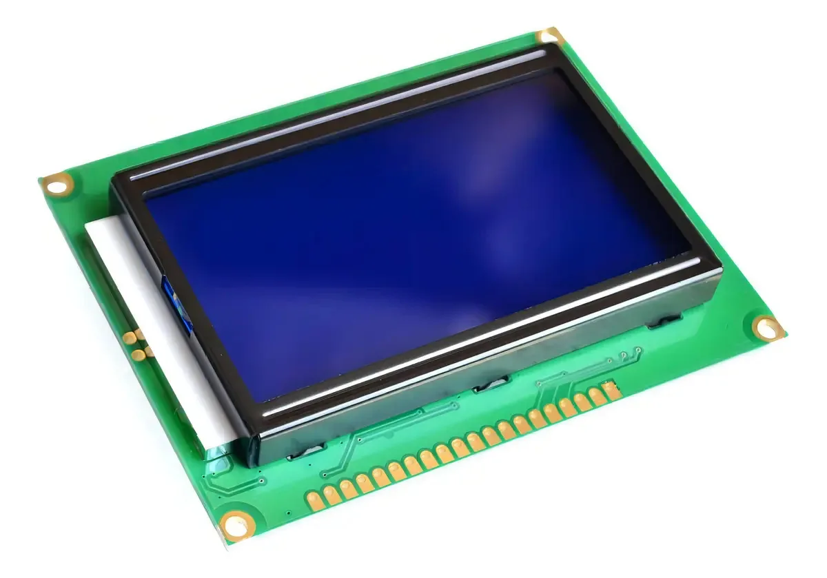 Display Lcd Gráfico Glcd 128x64 Backlight Azul St7920