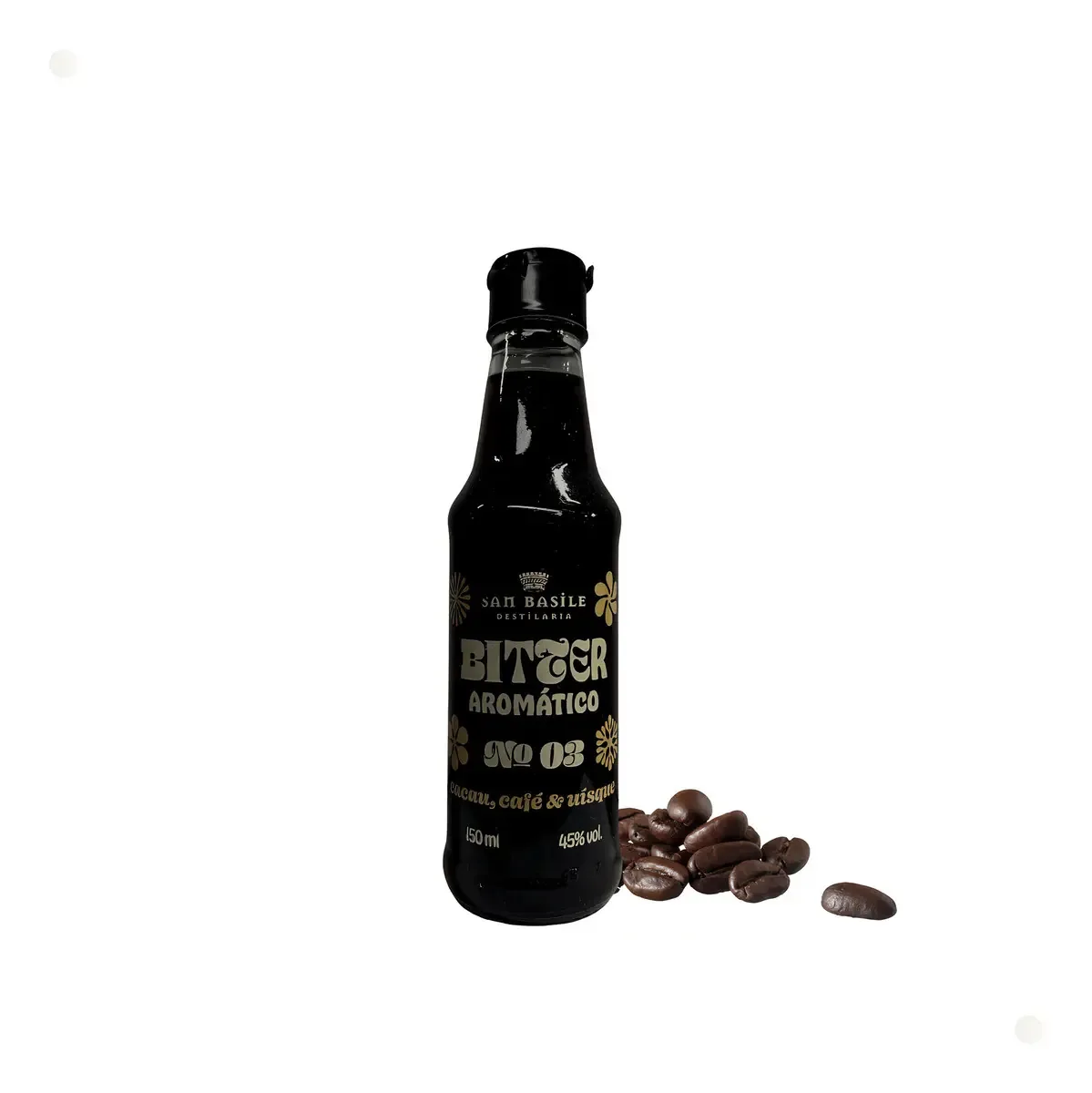 Bitter Aromático N03 Cacau Café Whisky San Basile 150ml