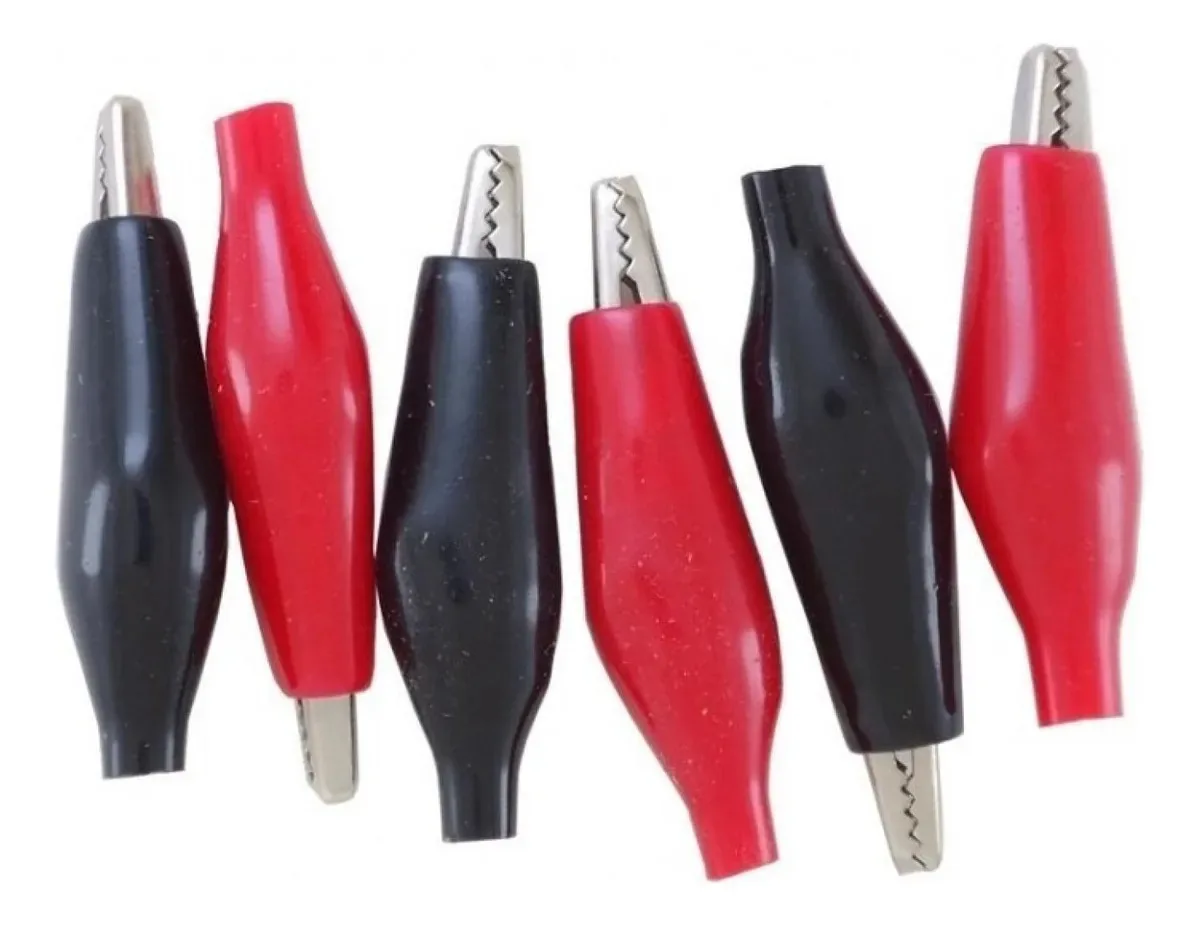 Kit Com 20 Garras Jacaré Grandes MX – 10 Pares Para Eletricidade