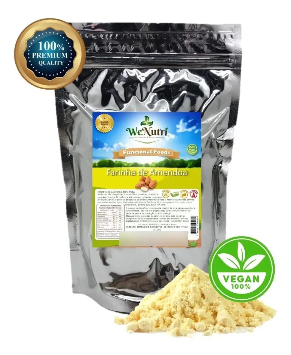 Farinha De Amêndoa Premium 500g Wenutri