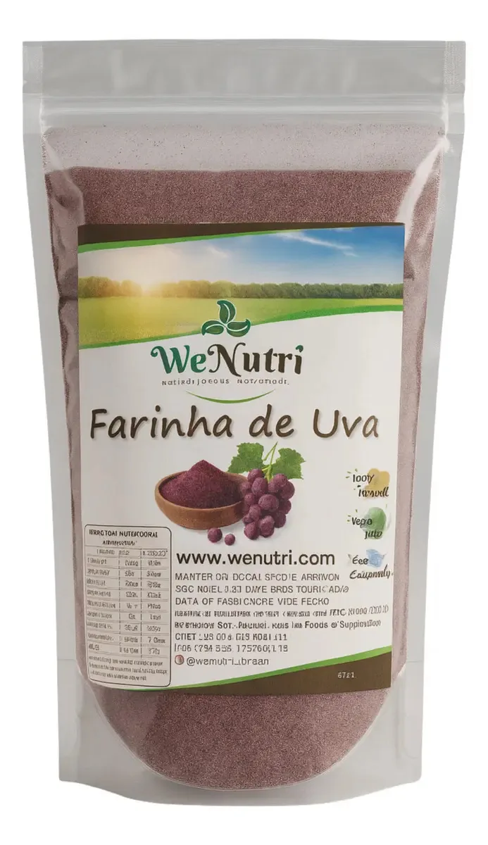 Farinha De Uva Pura Wenutri 250g