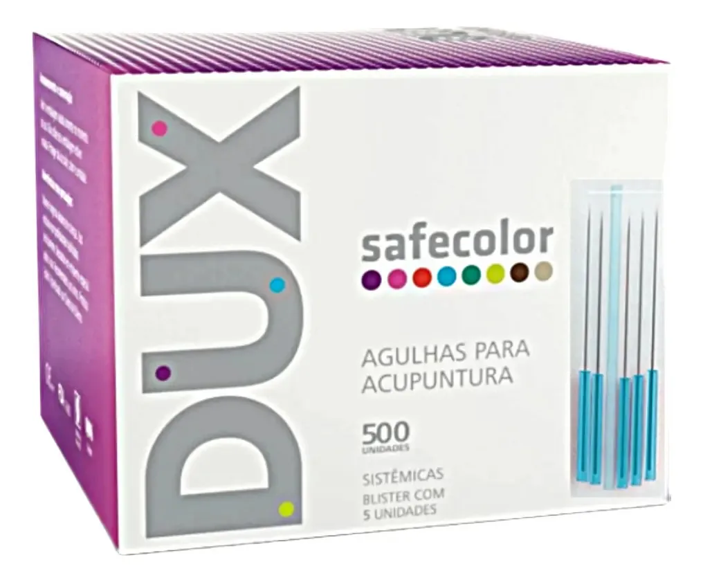 Agulha Acupuntura 0,20x30 Sistêmica 500 Un Dux Safecolor
