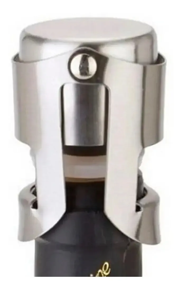 Kit 5 Tampas Rolhas Para Fechar Garrafas De Vinho, Champagne