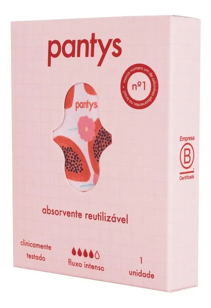 Absorvente Menstrual Lavável Pantys Papaya- Fluxo Intenso