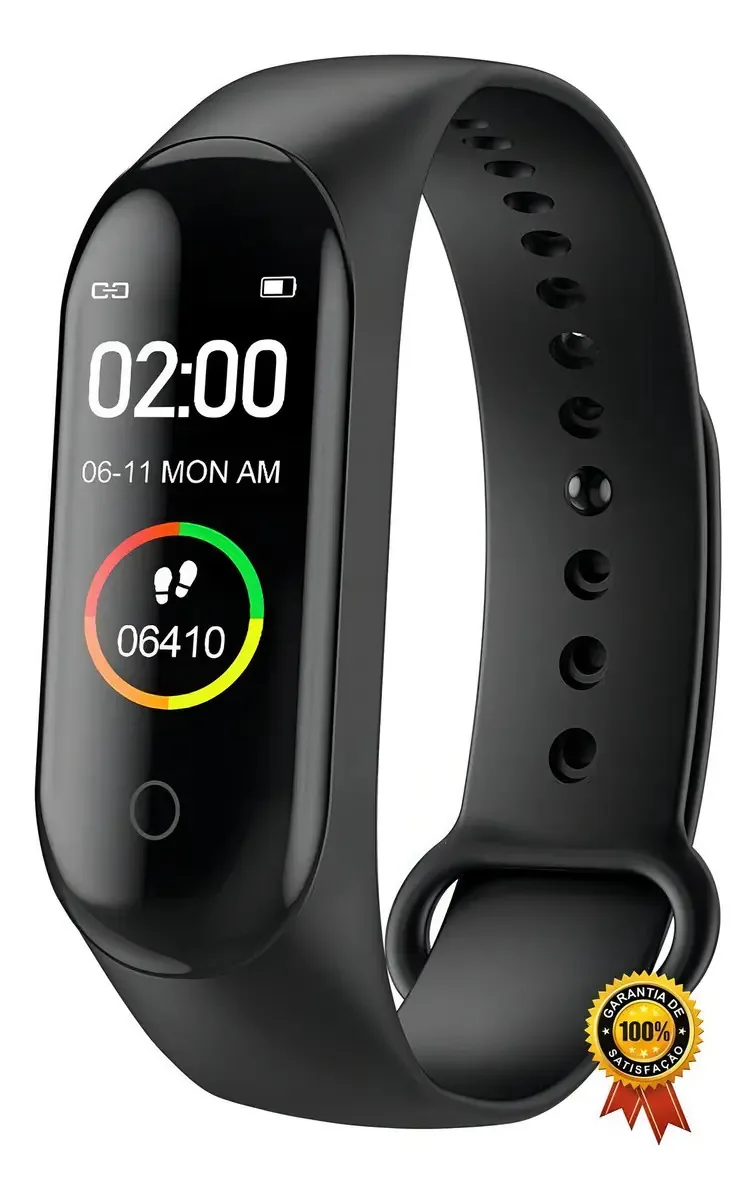 Relogio Medidor Cardiaco Smartband M4 Bluetooth Pulseira