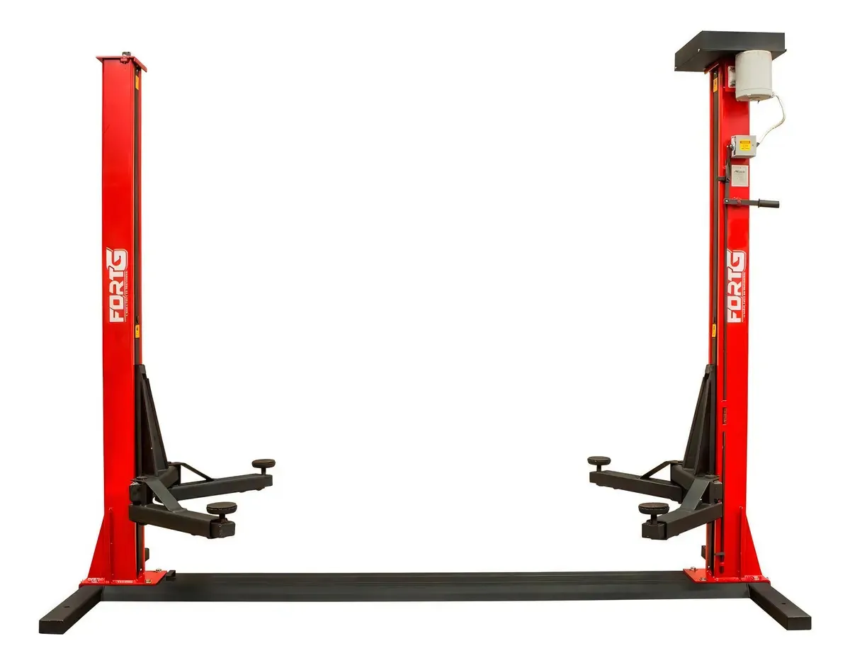 Elevador Automotivo Vermelho De 2500kg Trifásico