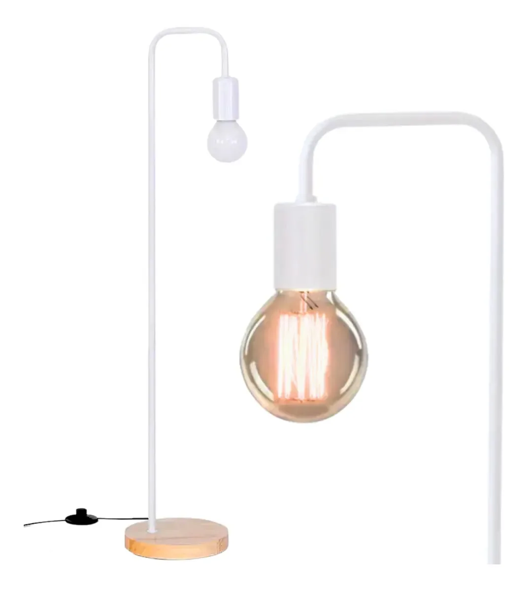 Luminária Piso Coluna 163cm Pedestal Chão Metal Minimalista