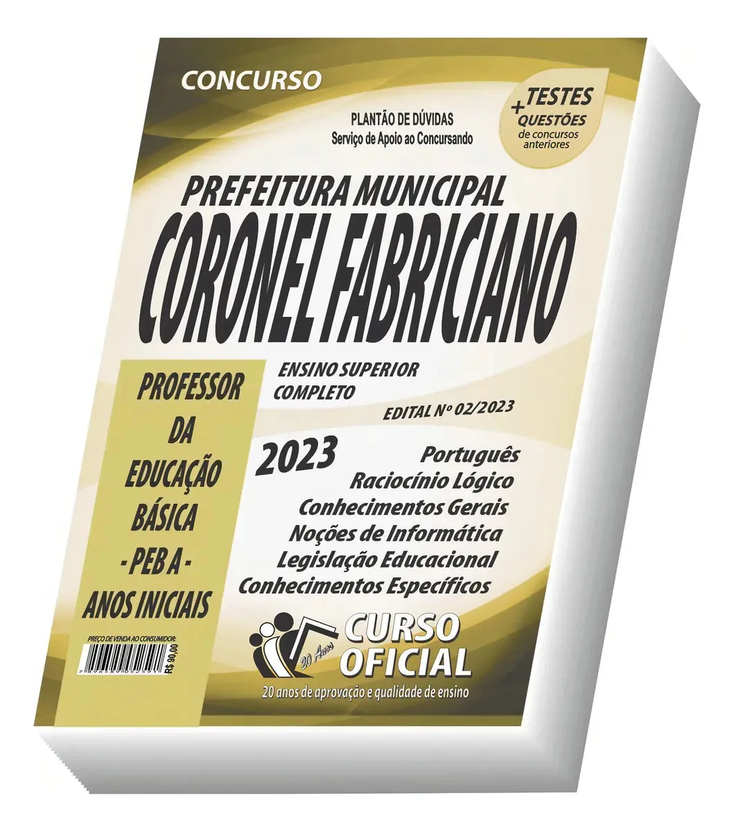 Apostila Coronel Fabriciano - Mg - Professor - Anos Iniciais
