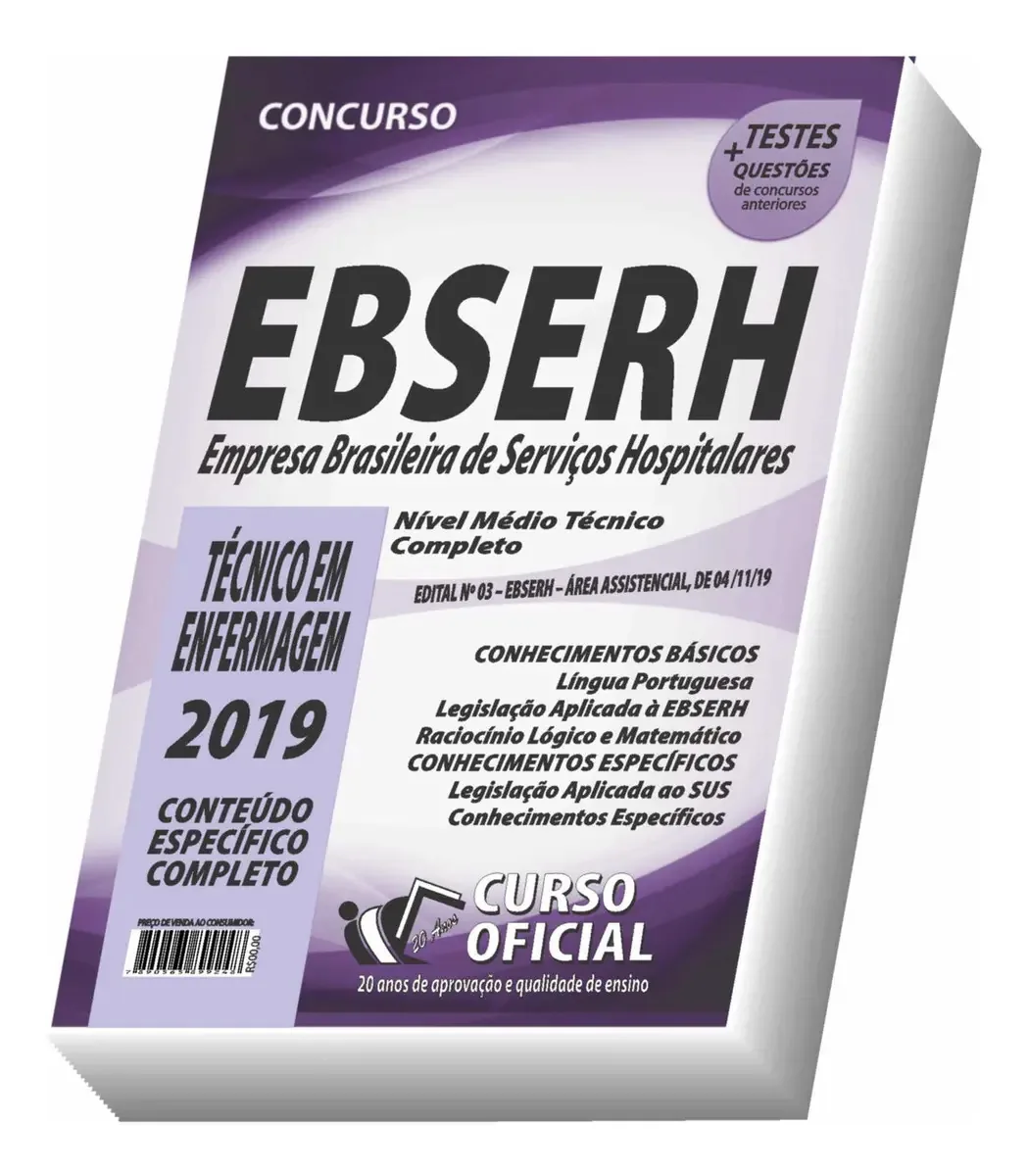 Apostila Ebserh 2019 - Técnico Em Enfermagem