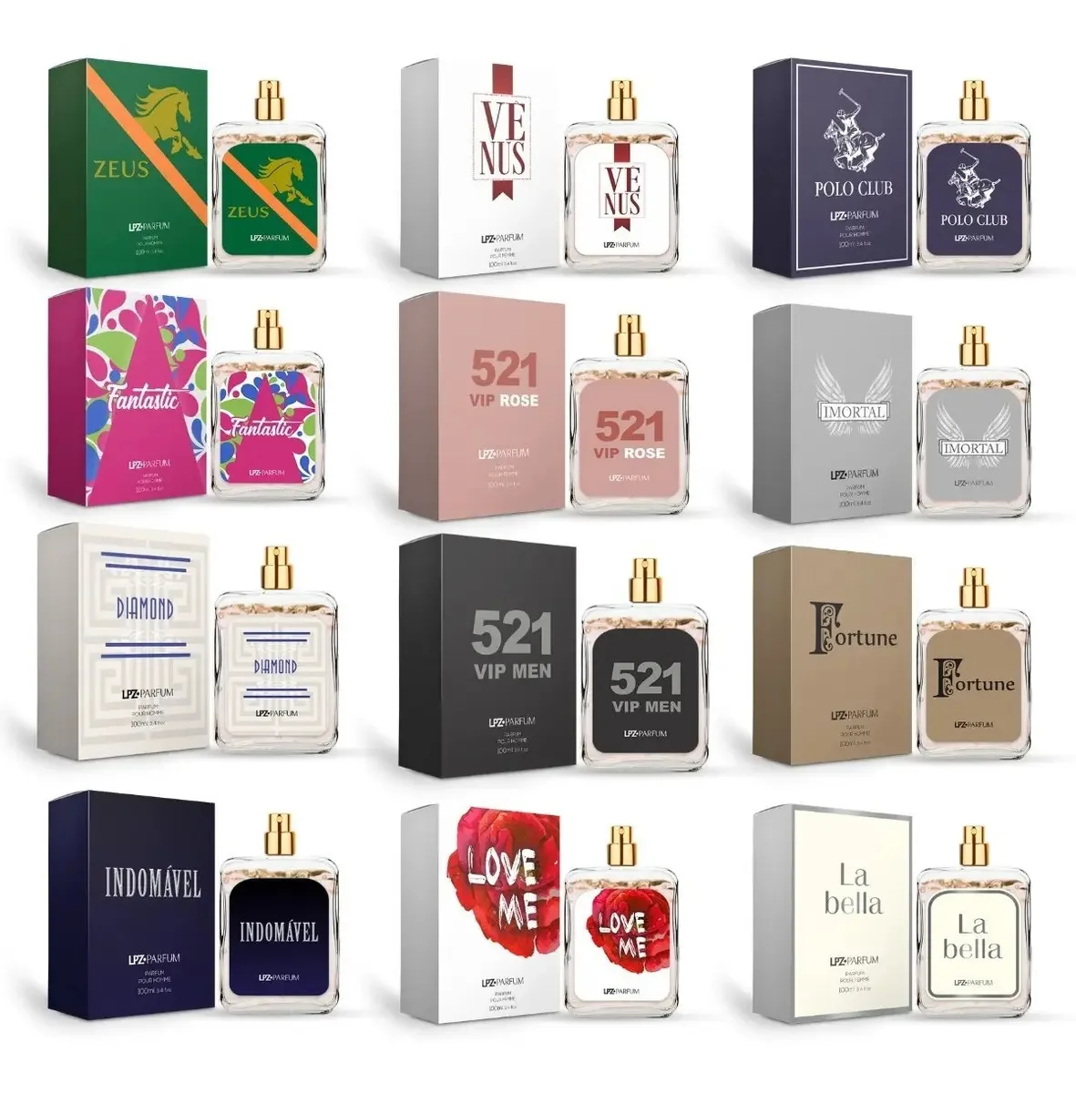 2 Perfumes De 100ml - As Fragrâncias - Lpz Parfum