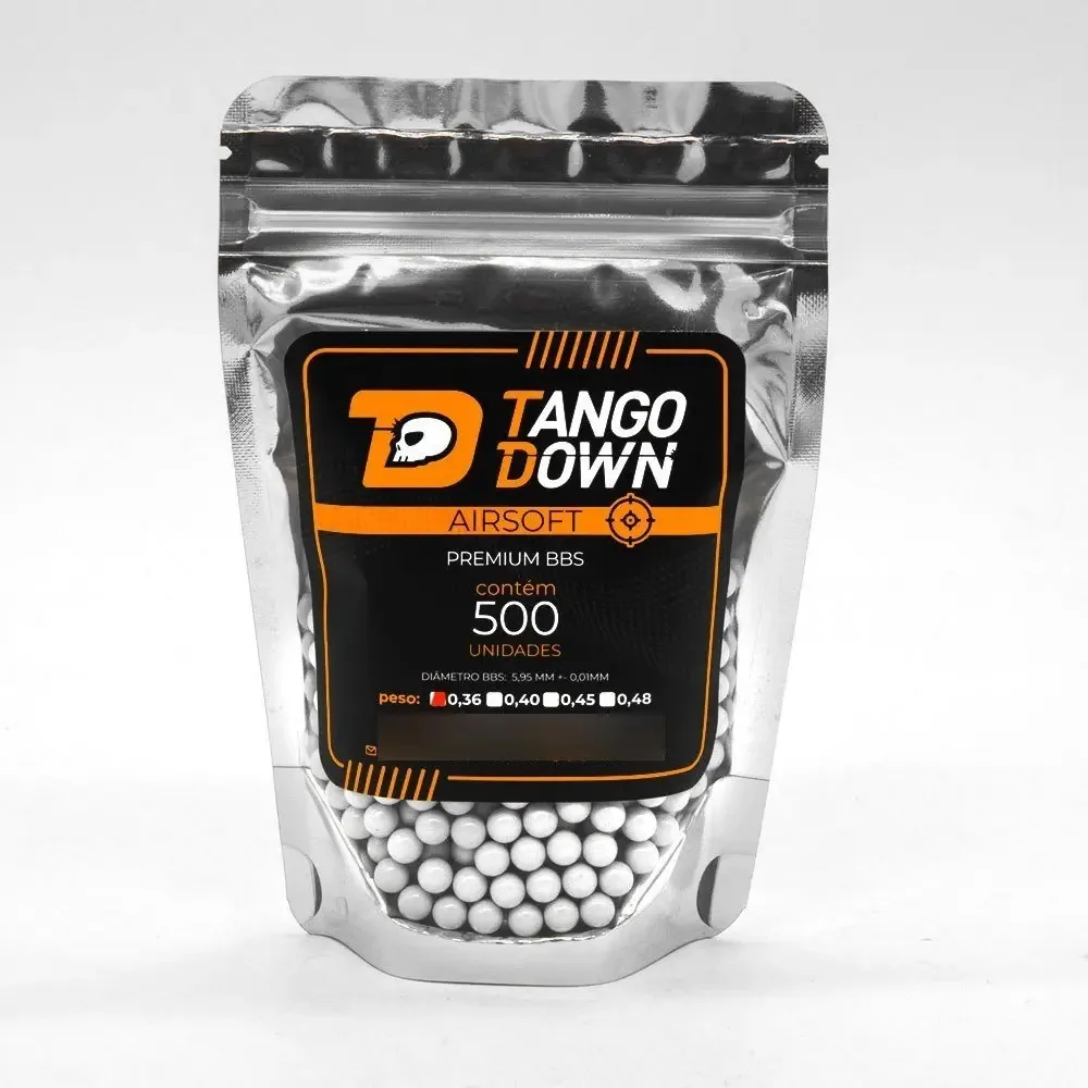 Bbs Bolinhas Premium Airsoft Tango Down 0,36 500 Un