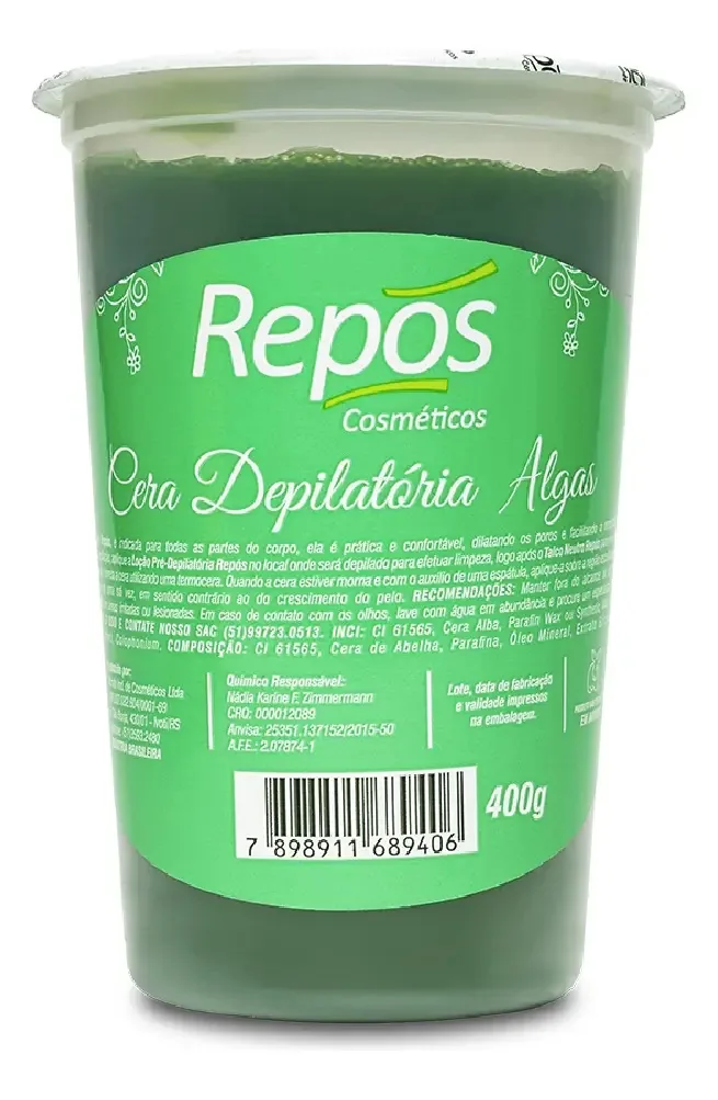 Cera Depilatória Algas Repos 400g