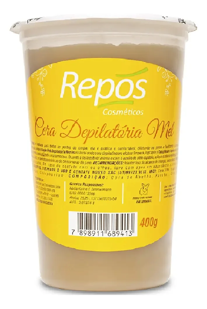 Cera Depilatória Mel Repos 400g