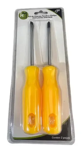 Kit Jogo De Ferramentas Chave Fenda E Philips Imantadas