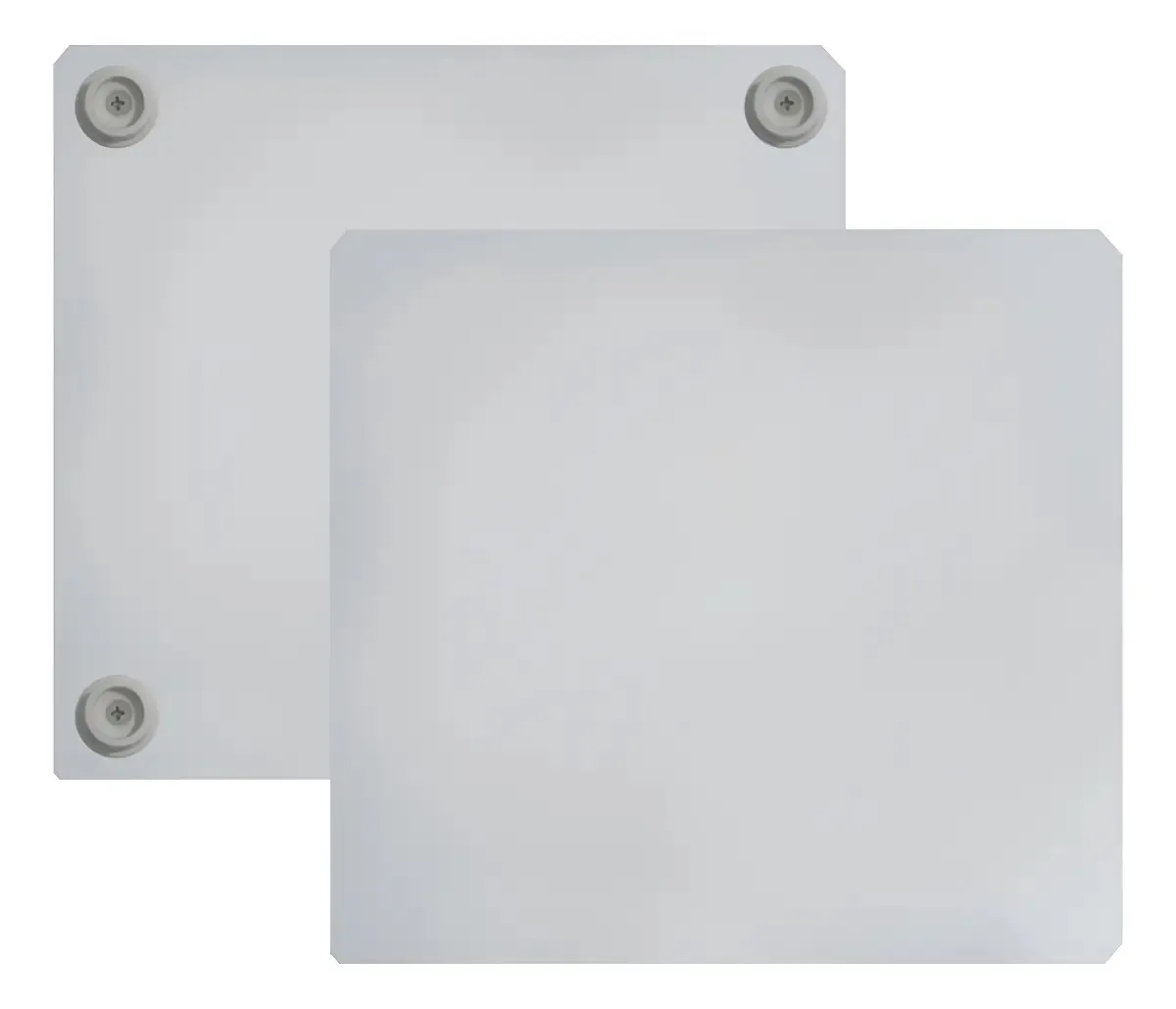 Tabuleiro Quadrado MDF Branco 15cm Com Pé Para Bolos - Tabuleiros Uno
