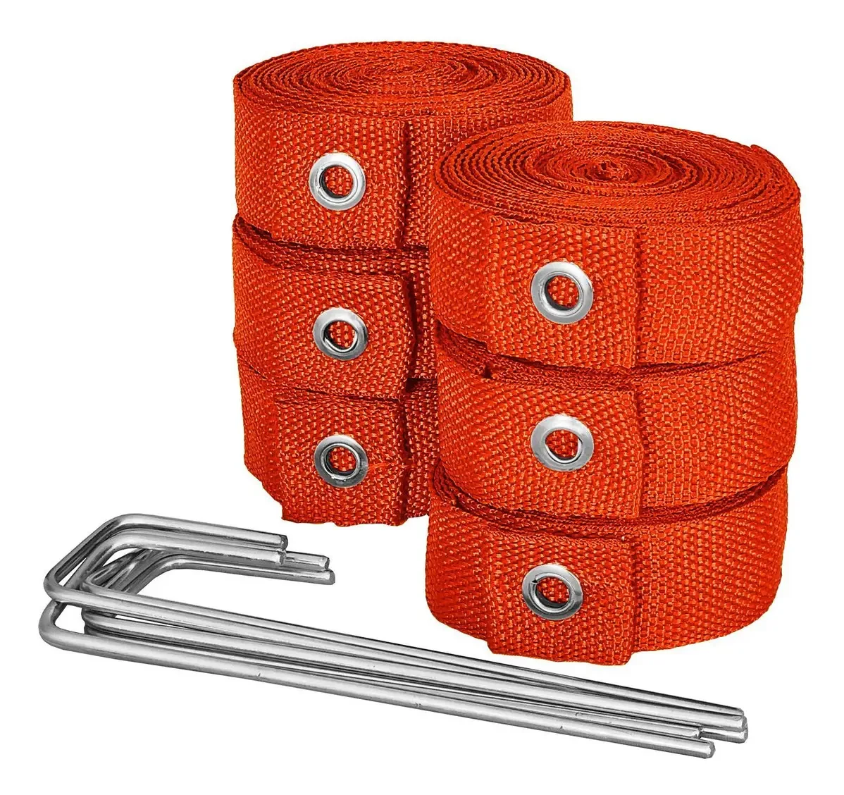 Rede Vôlei Praia Laranja Cbr 8x16 M - 6 Peças
