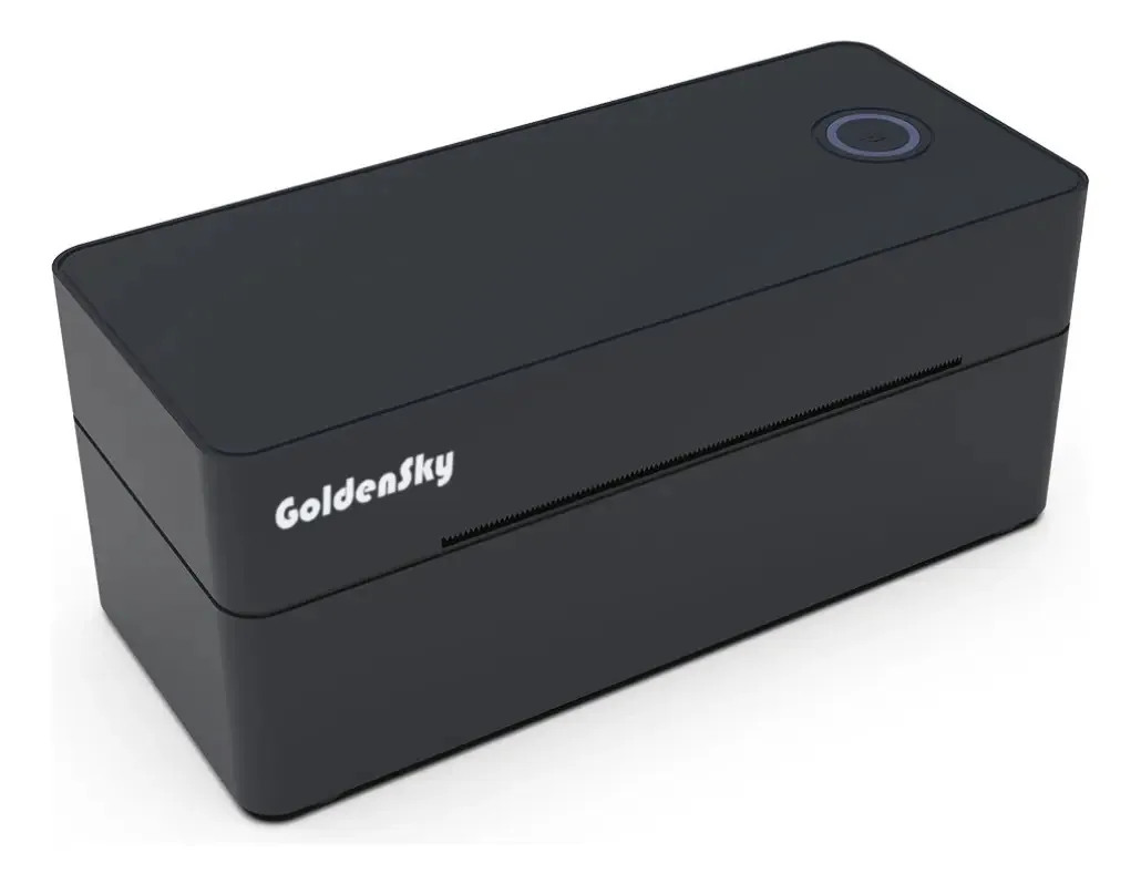 Impressora Térmica Etiqueta Slim Bluetooth Goldensky 110mm Preto Slim Bluetooth