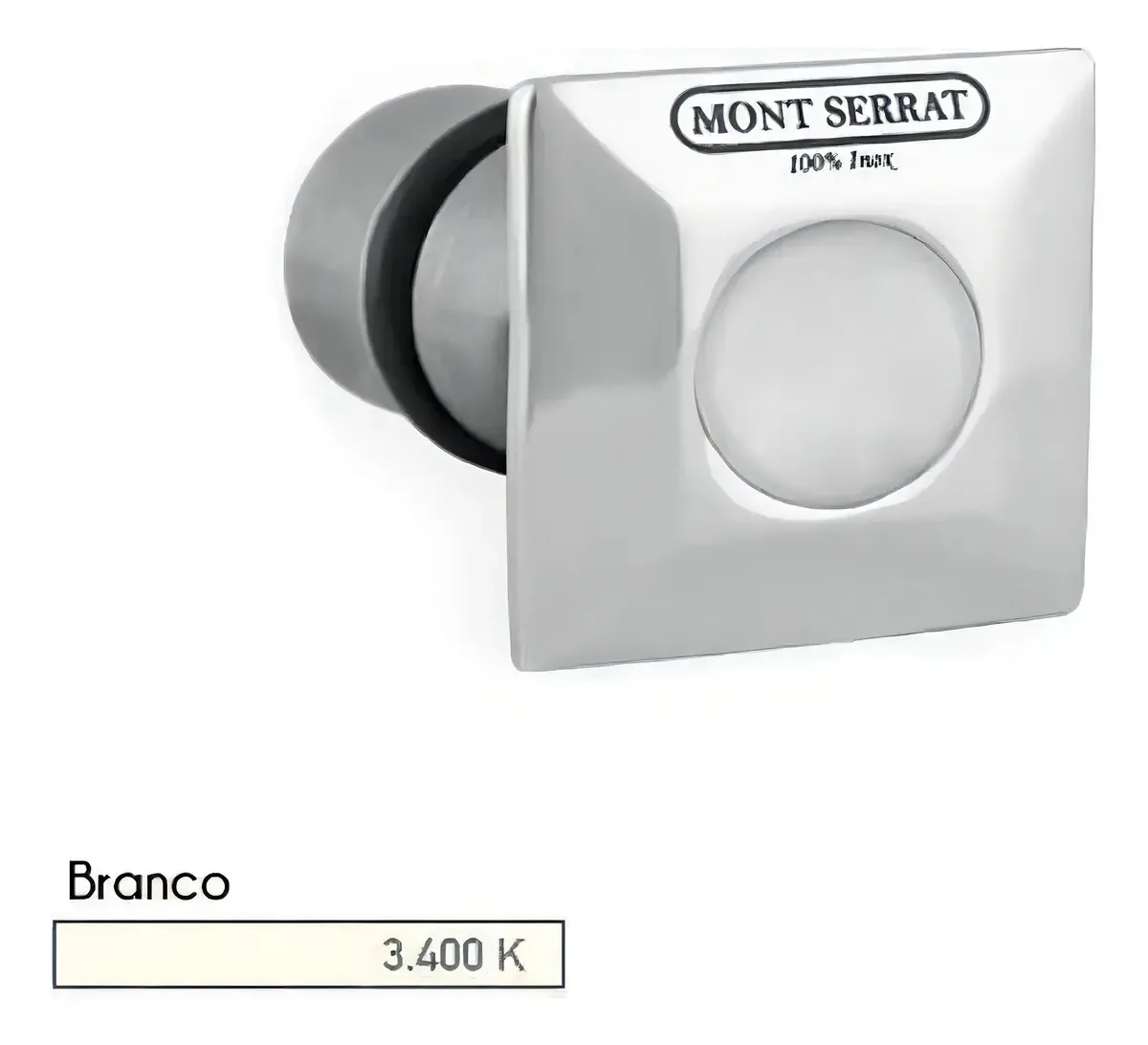 Balizador Quadrado Encaixe 32mm Alvenaria 3.400k