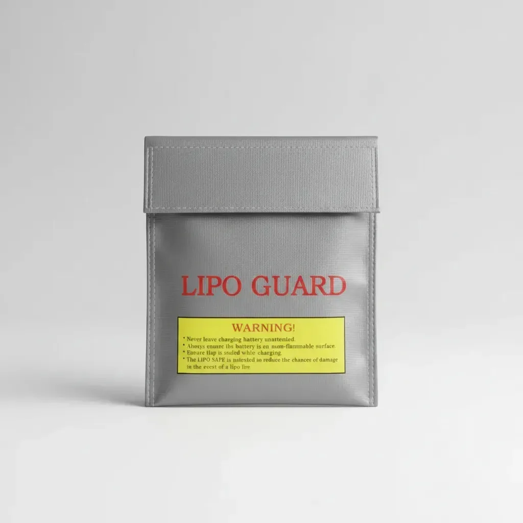Saco Anti Chama P/ Bateria Lipo Safe Bag 18x23 - Prata