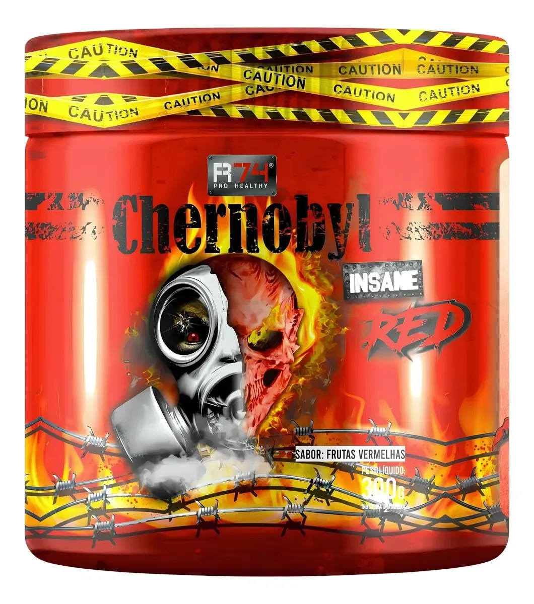 Pré-Treino Chernobyl Insane Pro Health R74 300g Frutas Vermelhas