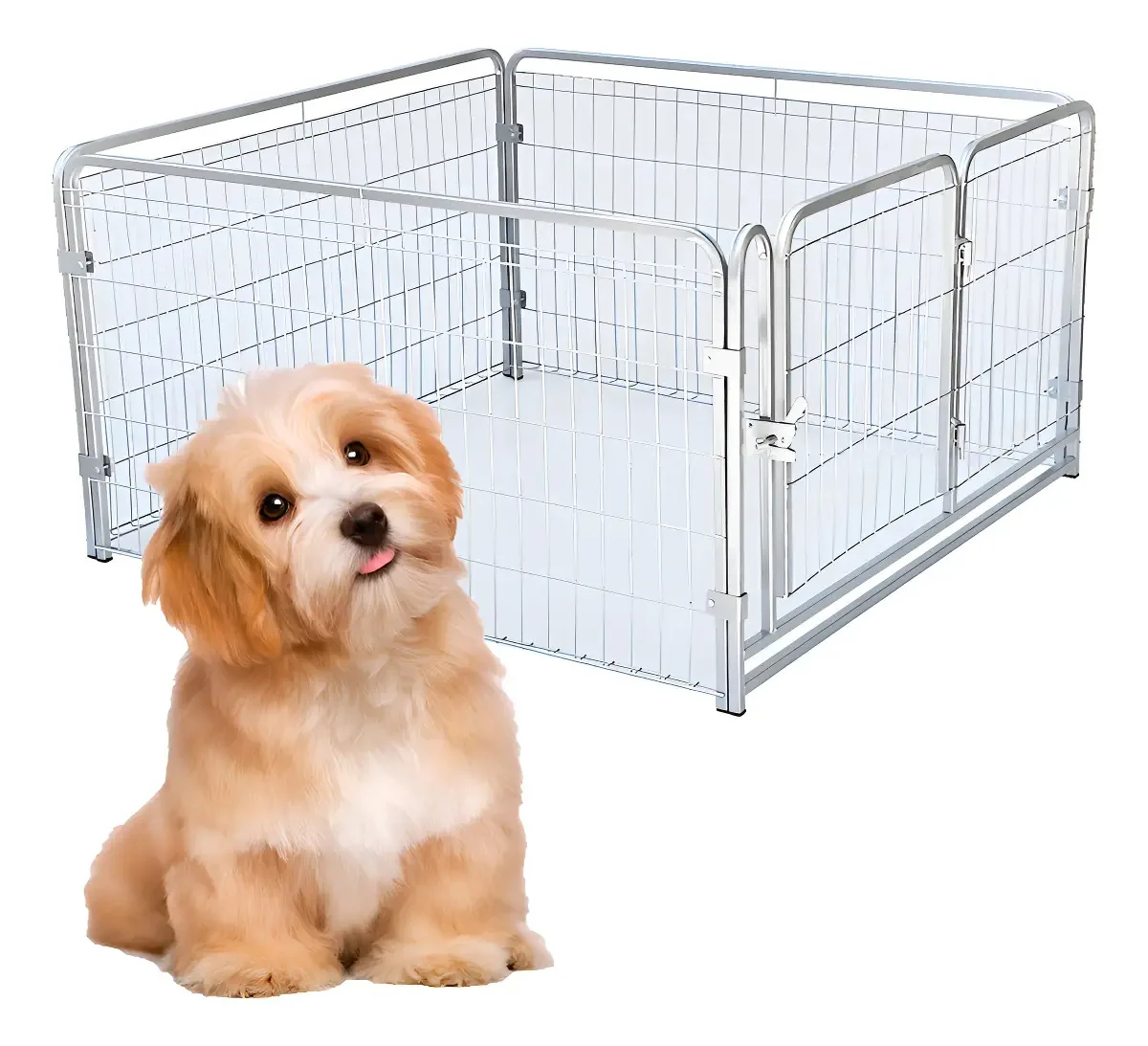 Cercado Desmontável Cães Coelhos Cachorro De Pequeno Porte