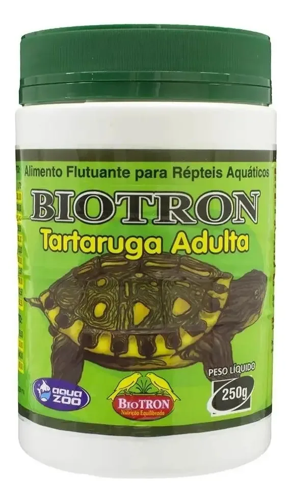 Alimentação Répteis Aquáticos Aqua Zoo Tartaruga Adulta 250g
