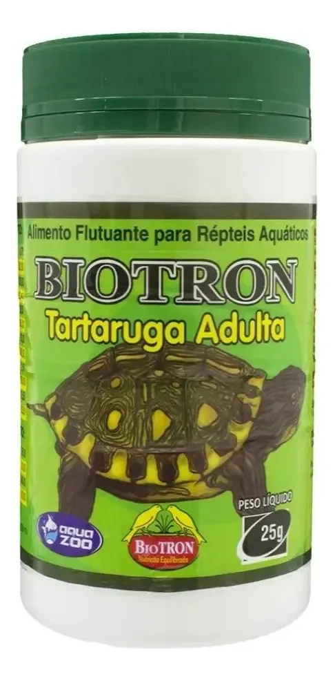 Alimentação Repteis Aquáticos Aqua Zoo Tartaruga Adulta 25 G
