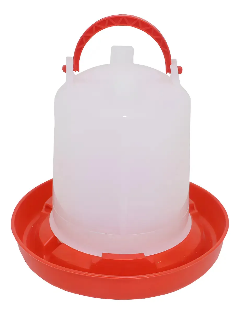 Bebedouro De Plástico Para Aves - 1 Litro Cor Branco