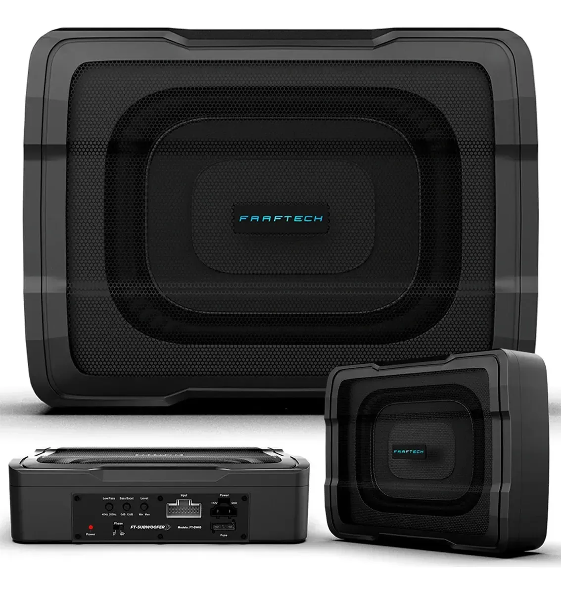 Caixa Amplificada Subwoofer Sw68 Faaftech 6,8" 100W Slim