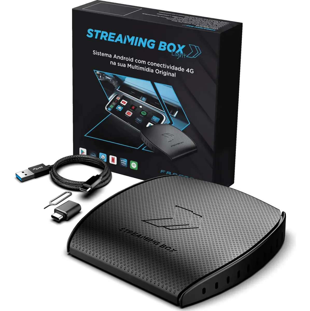Streaming Box Light Faaftech STREAMING BOX LIGHT 3GB 32GB cor preto