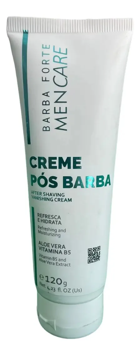 Creme Pós Barba Men Care Com Aloe Vera 120g Barba Forte