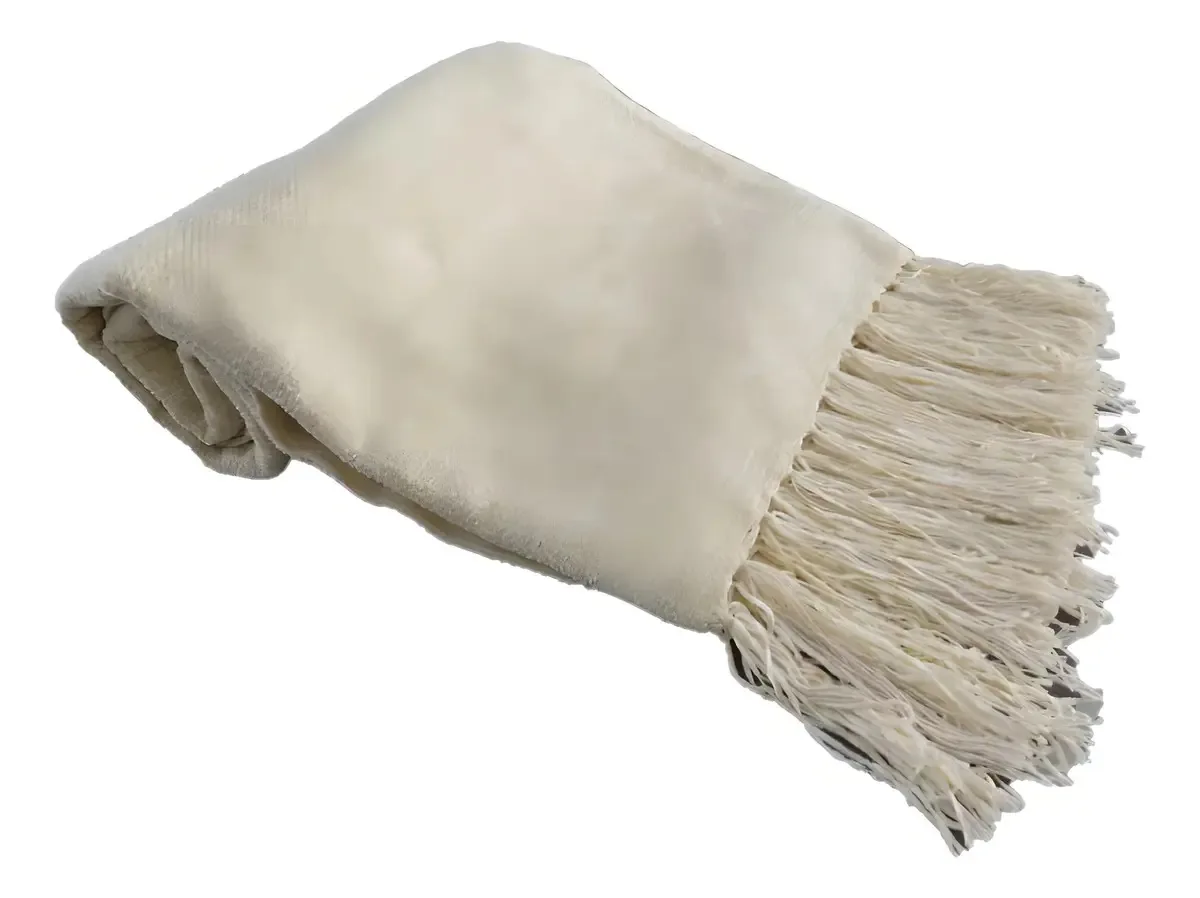 Manta Para Sofá Cru Em Chenille