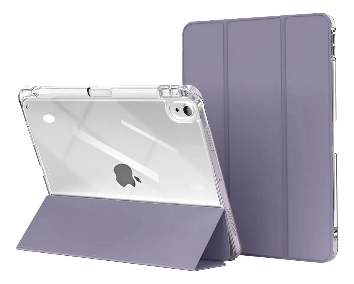 Capa Protetora Anti-queda E Anti-amarela De Airbag Para iPad Cor Lavanda (transparente)