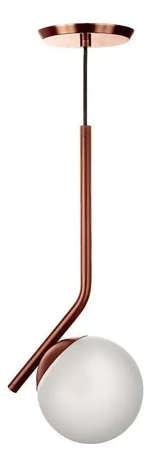 Pendente Angular Ball Rose Gold