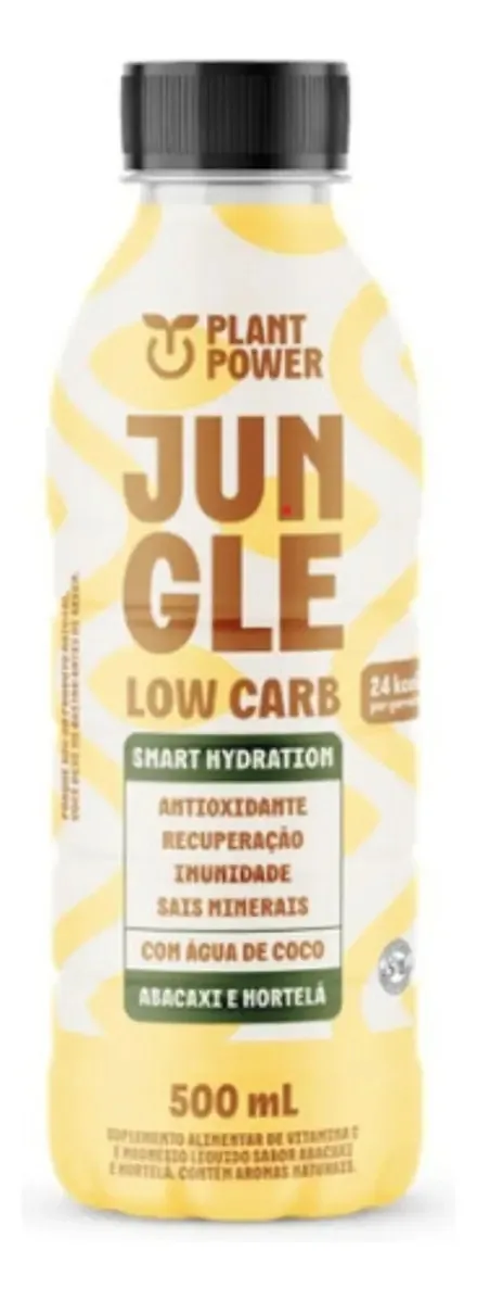 Jungle Low Carb Abacaxi E Hortelã, Bebida Funcional, 500ml