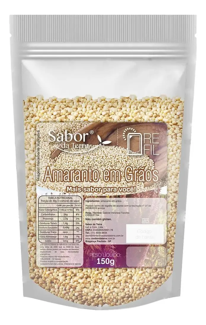 Amaranto Em Flocos Sabor Da Terra150g