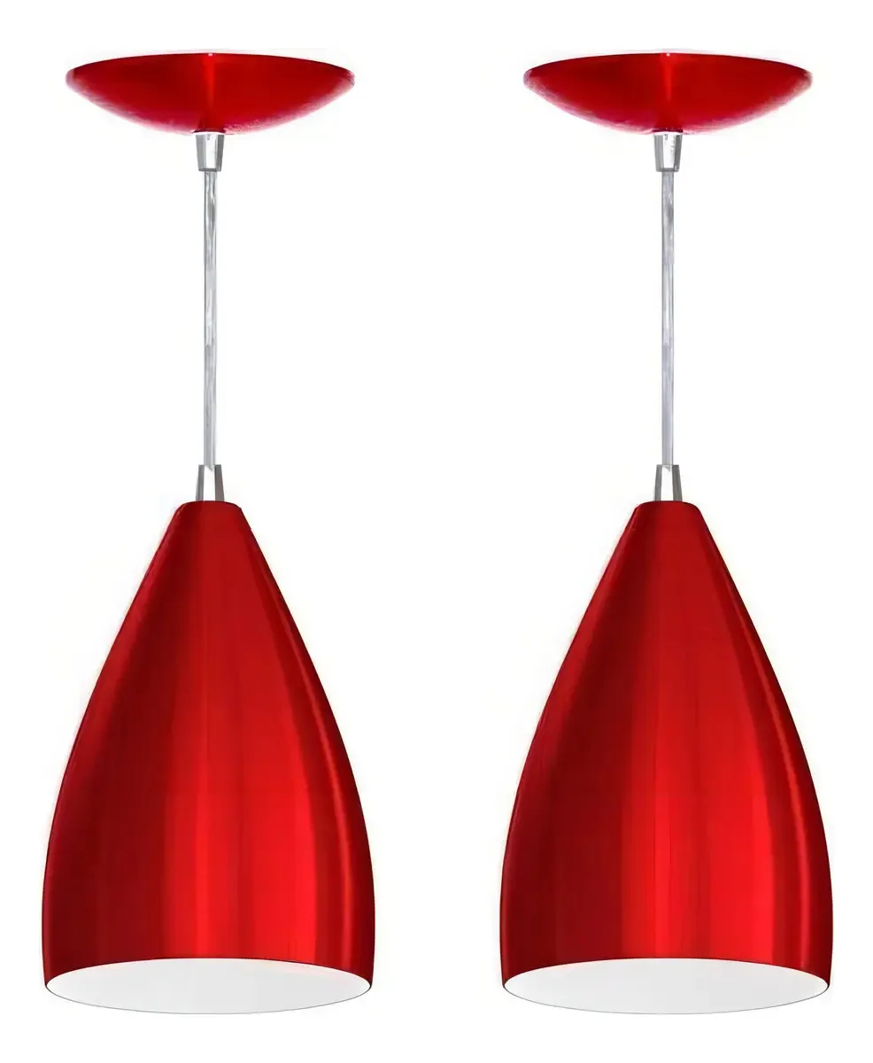 Pendentes Vegas ( Bala Vermelho Com Branco )