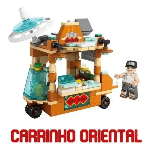 Blocos De Montar Brinquedos Carrinhos Food Truck Polibrinq Quantidade de peças 164