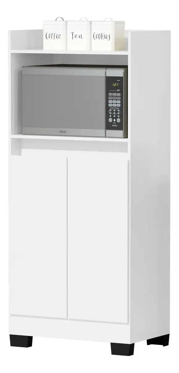 Armário Balcão Jet 2 Pt Elegante Funcional Cozinha Sala L.m