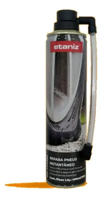 Reparador De Pneus Instantâneo 400ml Veda E Infla - Etaniz
