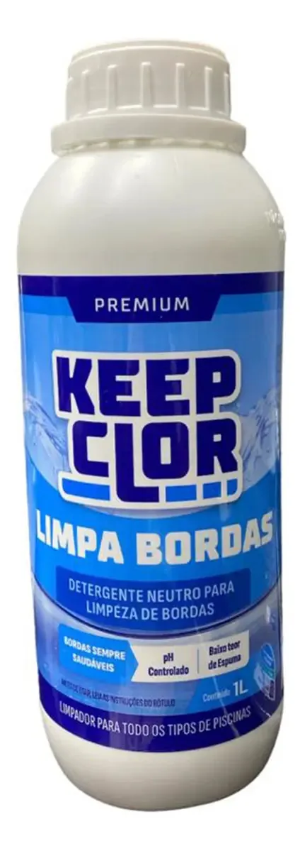 Limpa Bordas E Paredes Para Piscinas 1 Litro Keep