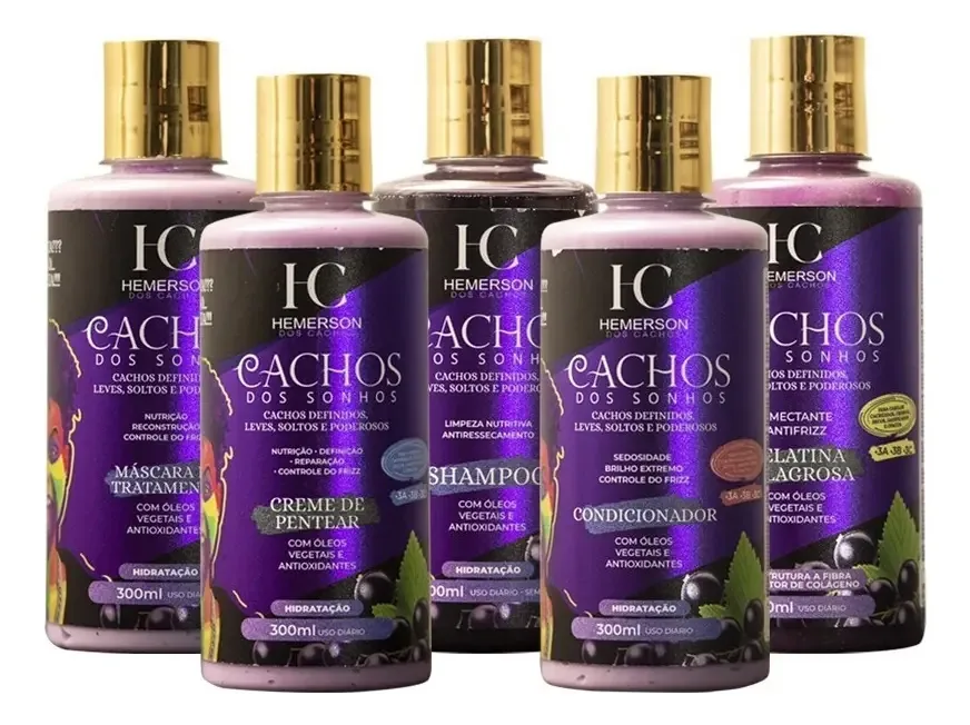 Mestre Dos Cachos Tratamento Hc Cachos Dos Sonhos 300ml 5x1