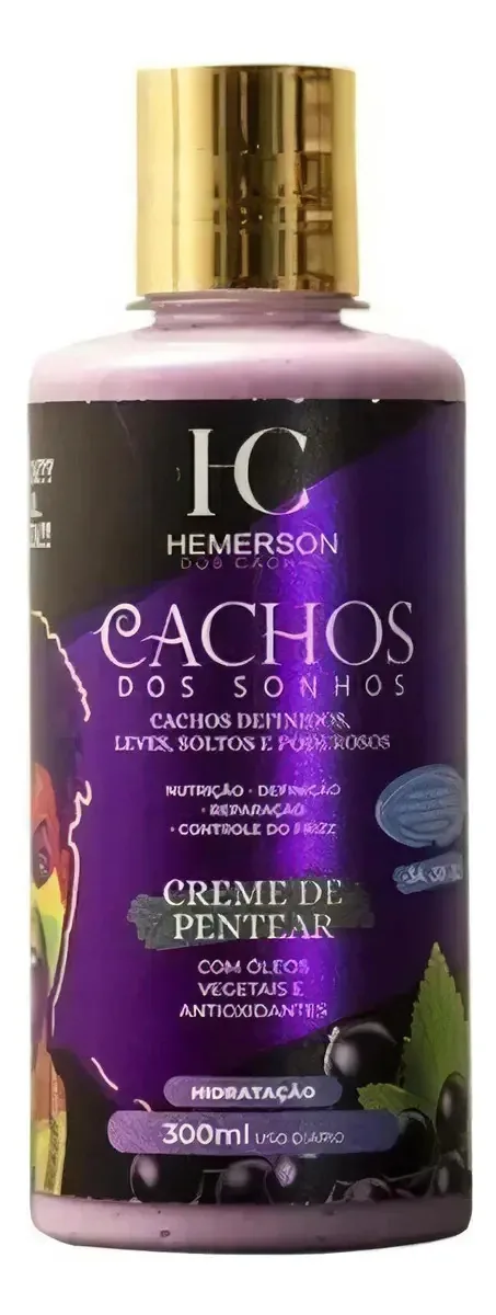 Creme De Pentear Cachos Dos Sonhos - Hemerson Dos Cachos