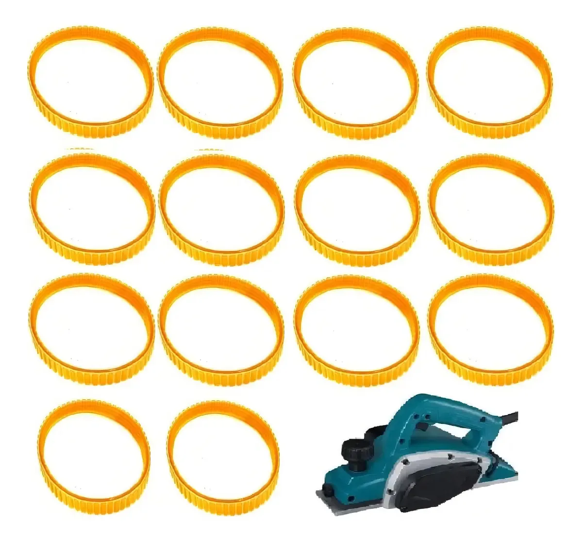 Plaina elétrica manual KaQi 10 Dez Correias Plaina cor branco